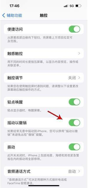 长治苹果手机维修分享iPhone手机如何设置摇一摇删除文字 